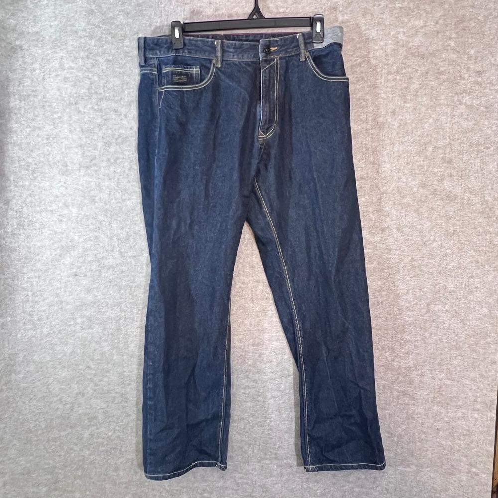 Y2K Sean John Relaxed Hamilton Jeans 36x32 Dark Wash Denim Hip Hop Streetwear